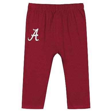 Newborn & Infant Alabama Crimson Tide Double Up Long Sleeve Bodysuit & Pant Set