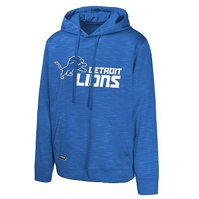 Men's Blue Detroit Lions Streak Fleece Pullover Hoodie