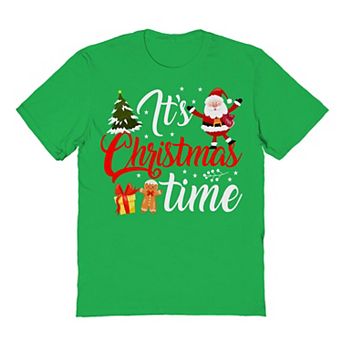 Men's Santa Tree Time Christmas Graphic Tee