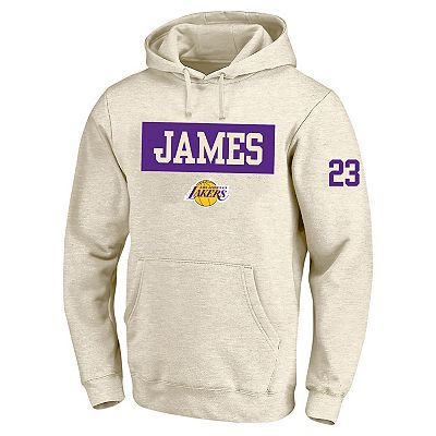 Men's Profile LeBron James Cream Los Angeles Lakers Big Tall