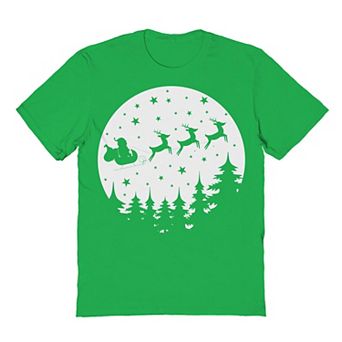 Men's Vector Christmas Moon Christmas Graphic Tee