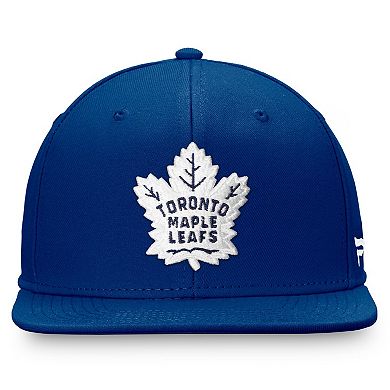 Men's Fanatics Blue Toronto Maple Leafs Core Primary Logo Snapback Hat
