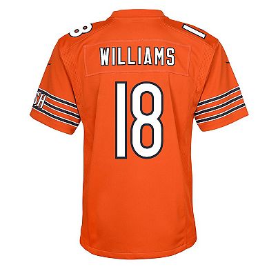 Youth Nike Caleb Williams Orange Chicago Bears Alternate Game Jersey