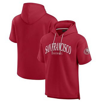 Unisex Fanatics Scarlet San Francisco 49ers Elements Ready Short Sleeve Pullover Hoodie