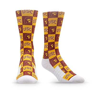 Unisex Strideline USC Trojans Premium 70's Bedding Crew Socks