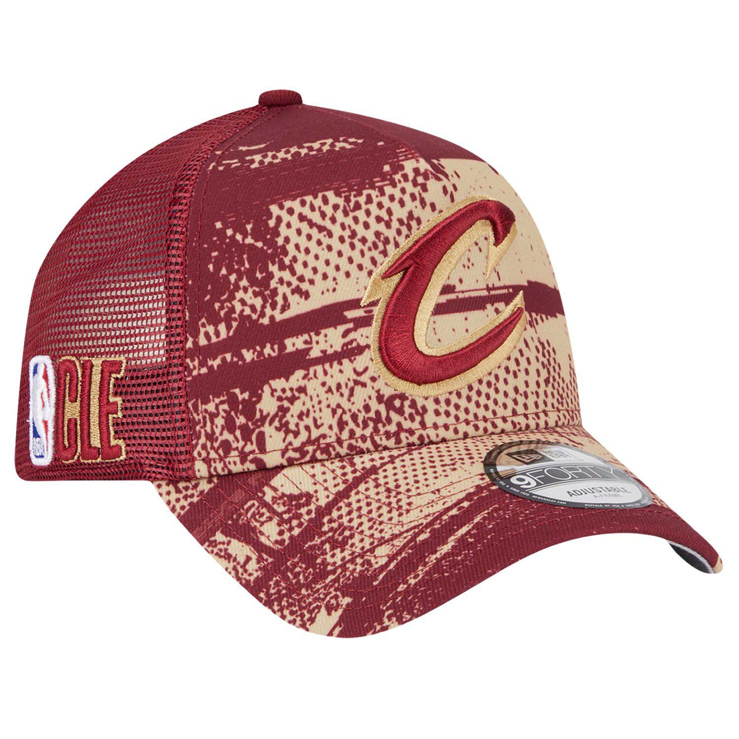 New Era 9Forty Cap Cleveland Cavaliers In Camouflage – Verstellbar, 100% Baumwolle, Für Kinder