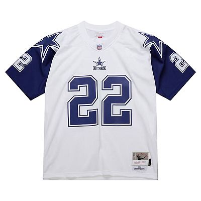 Men s Mitchell Ness Emmitt Smith White Dallas Cowboys 1994 Alternate Legacy Replica Jersey