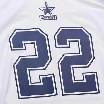 Men s Mitchell Ness Emmitt Smith White Dallas Cowboys 1994 Alternate Legacy Replica Jersey