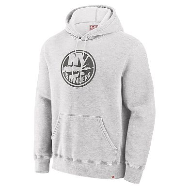 Men's Fanatics Cream New York Islanders Made in Canada Pullover Hoodie