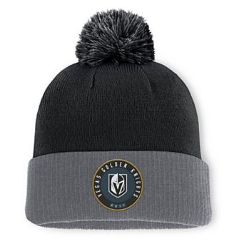Men's Fanatics Black Vegas Golden Knights Cuffed Knit Hat with Pom