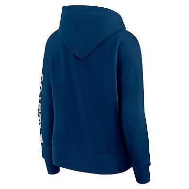 Women's Fanatics Deep Sea Blue Seattle Kraken Elements Next Pullover Hoodie