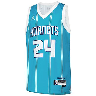 Youth Nike Brandon Miller Teal Charlotte Hornets Swingman Jersey - Icon Edition