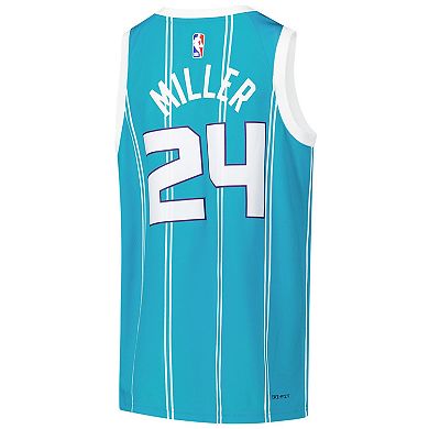 Youth Nike Brandon Miller Teal Charlotte Hornets Swingman Jersey - Icon Edition