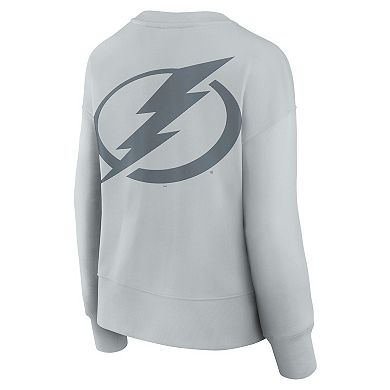 Women's Fanatics Gray Tampa Bay Lightning Elements Flow Pullover Sweatshirt