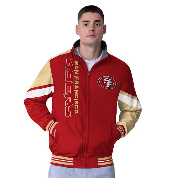 San Francisco 49ers ジャケット Men's OVO x Starter Scarlet San Francisco 49ers Sideline