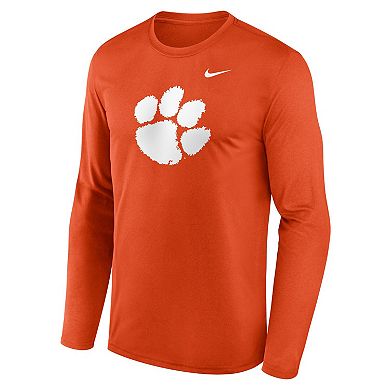 Men's Nike Orange Clemson Tigers Primetime Primary Legend Long Sleeve T-Shirt