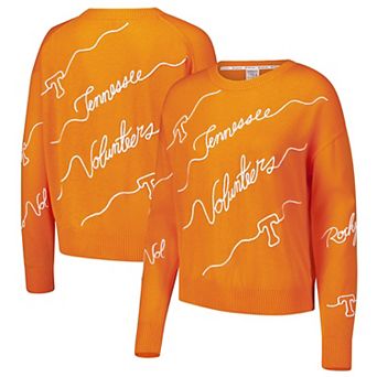 Women's Tennessee Orange Tennessee Volunteers Love Note Embroidered Sweater