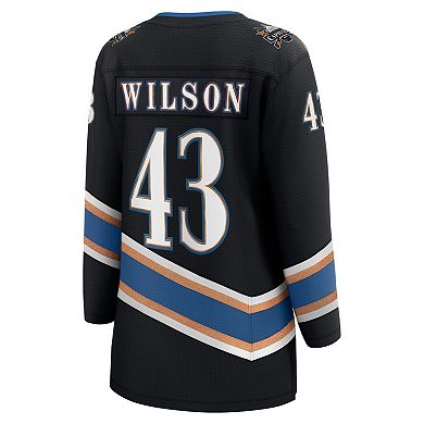 Women's Fanatics Tom Wilson Black Washington Capitals Alternate 50th Anniversary Premier Breakaway Player Jersey