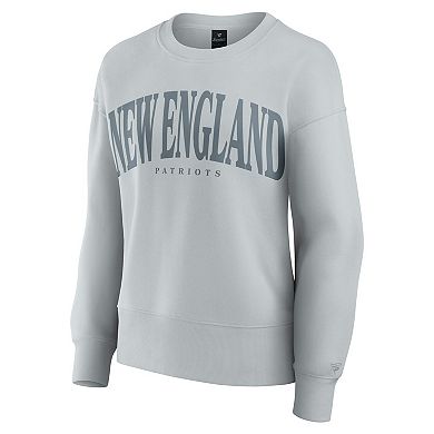 Women's Fanatics Gray New England Patriots Elements Pullover Sweatshirt
