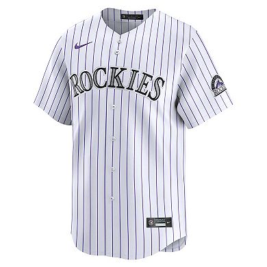 Men's Nike White Colorado Rockies Home Limited Player Jersey