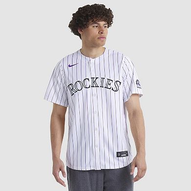 Men's Nike White Colorado Rockies Home Limited Player Jersey