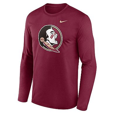 Men's Nike Garnet Florida State Seminoles Primetime Primary Legend Long Sleeve T-Shirt