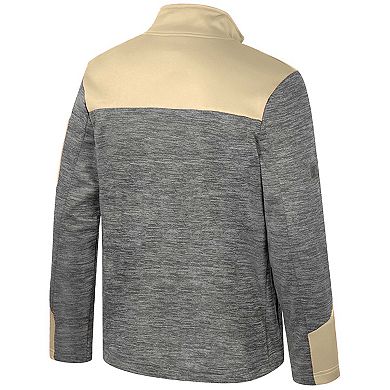 Men's Colosseum Gray/Gold Georgia Tech Yellow Jackets Guard Full-Zip Jacket