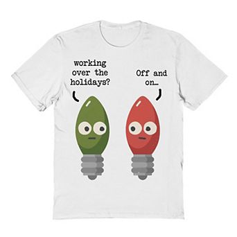 Men's Working Holidays Christmas Graphic Tee