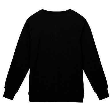 Men's Mitchell & Ness Black Seattle Seahawks Basic Fleece Pullover Sweatshirt
