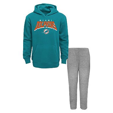 Toddler Miami Dolphins Dynamic Duo Fleece Pullover Hoodie & Sweatpants Set