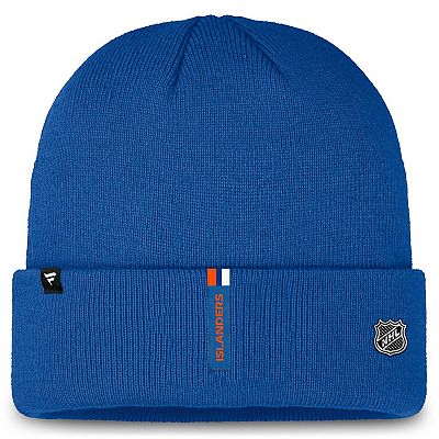 Men s Fanatics Royal New York Islanders Authentic Pro Cuffed Knit Hat