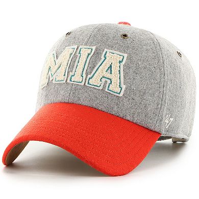 Unisex Stoney Clover Lane x '47 Gray/Orange Miami Dolphins Block Clean Up Adjustable Hat