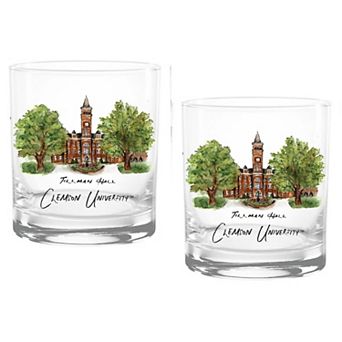 Clemson Tigers 2-Pack 14oz. Laura Wilcox University Rocks Set