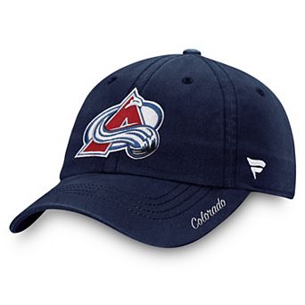 Women's Fanatics Navy Colorado Avalanche Core Logo Adjustable Hat