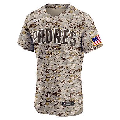 Men's Nike Brown San Diego Padres Alternate Vapor Premier Elite Patch Jersey