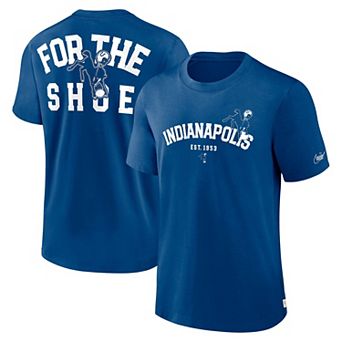 Men's Nike Royal Indianapolis Colts Rewind Slogan T-Shirt
