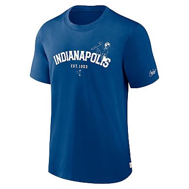 Men's Nike Royal Indianapolis Colts Rewind Slogan T-Shirt