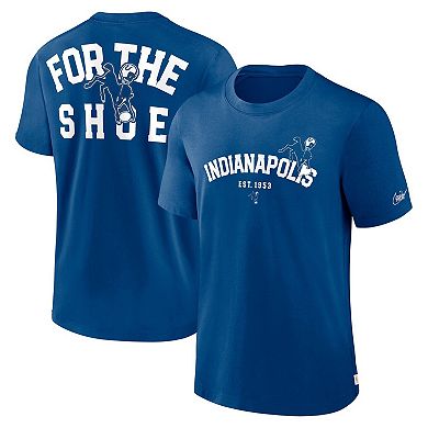 Men's Nike Royal Indianapolis Colts Rewind Slogan T-Shirt