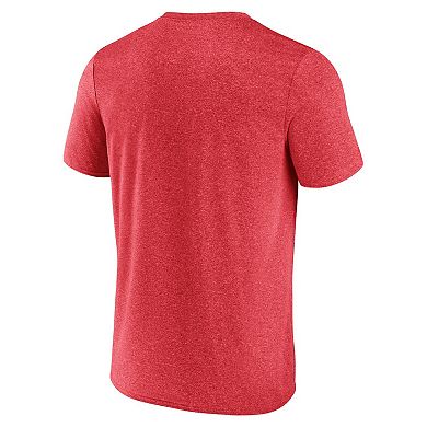 Men's Fanatics Heather Red Detroit Red Wings Property Of T-Shirt