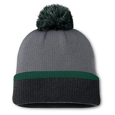 Women's Fanatics Charcoal Minnesota Wild Cuffed Knit Hat with Pom