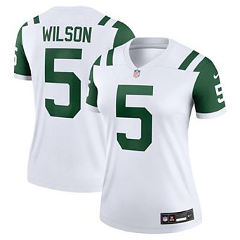 Women's Nike Garrett Wilson Classic Alternate White New York Jets Alternate Legend Player Performance Top
