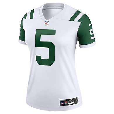 Women's Nike Garrett Wilson Classic Alternate White New York Jets Alternate Legend Player Performance Top