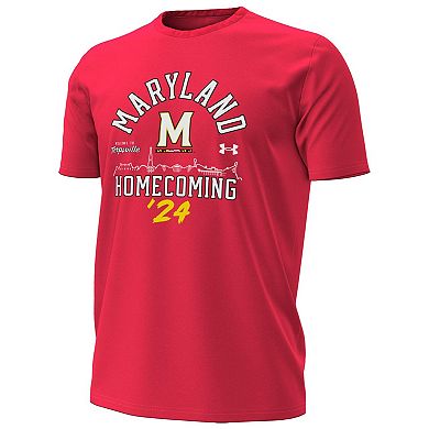 Men's Under Armour Red Maryland Terrapins 2024 Homecoming T-Shirt