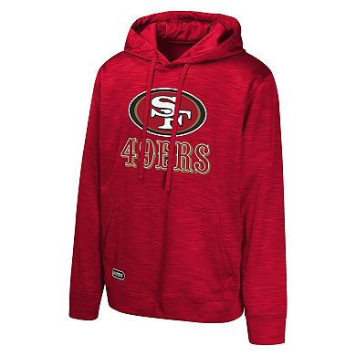 Men's Scarlet San Francisco 49ers Streak Fleece Pullover Hoodie