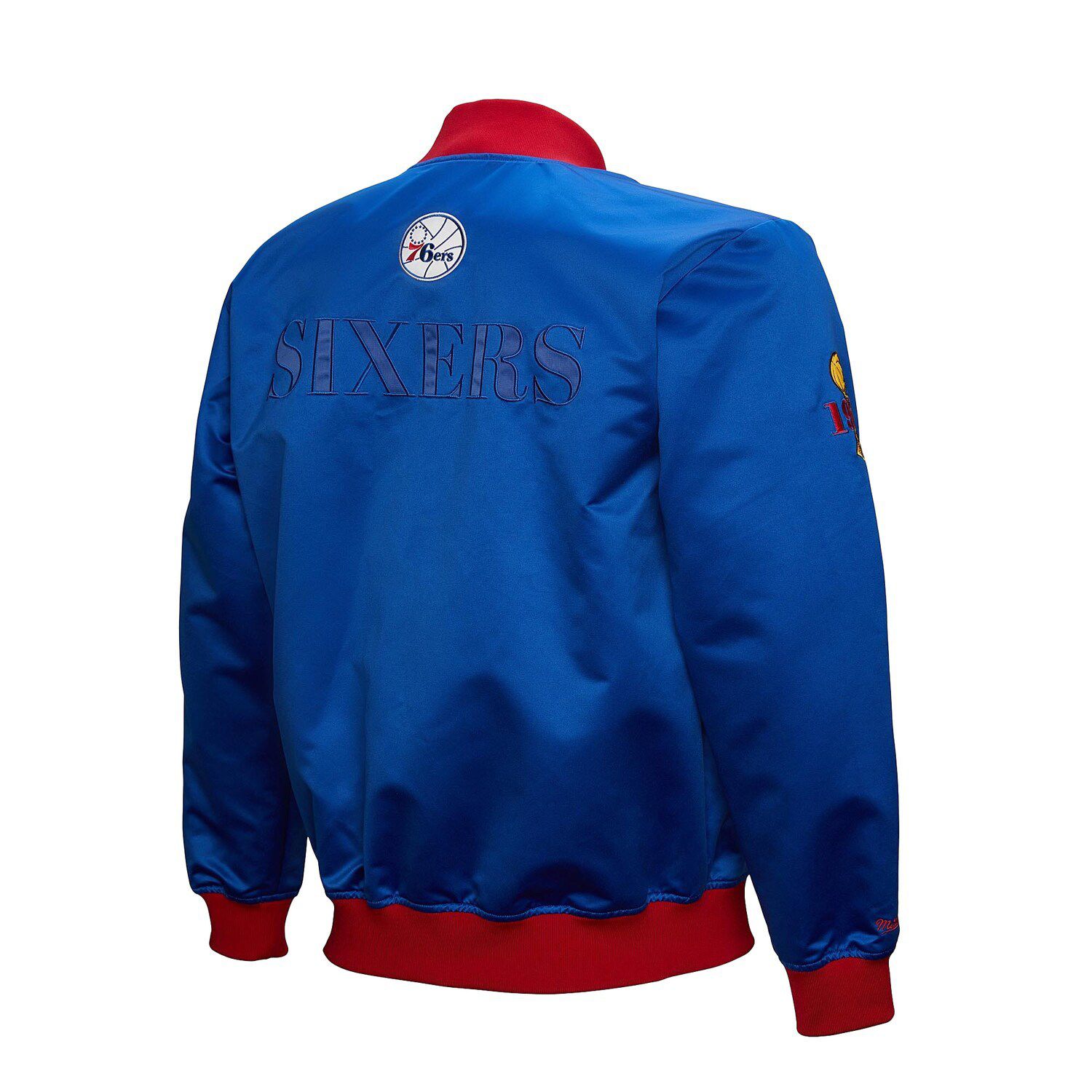 Jassen Mitchell & Ness NBA Lightweight Satin Bomber Vintage Logo Heat Black (SJKT6599