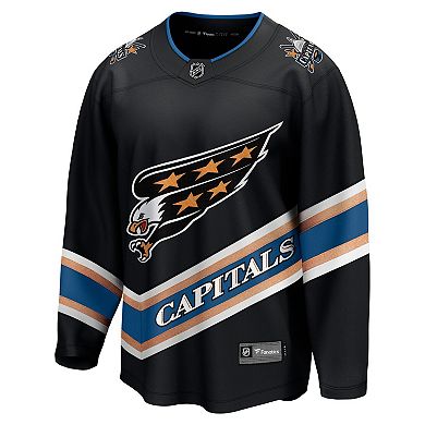 Men's Fanatics Black Washington Capitals Alternate 50th Anniversary Breakaway Jersey