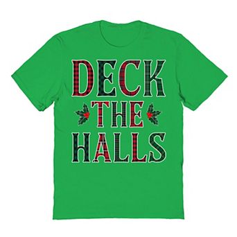 Men's Deck The Halls Christmas Graphic Tee