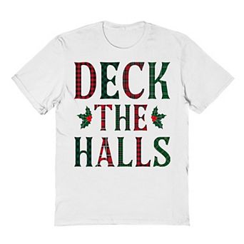 Men's Deck The Halls Christmas Graphic Tee