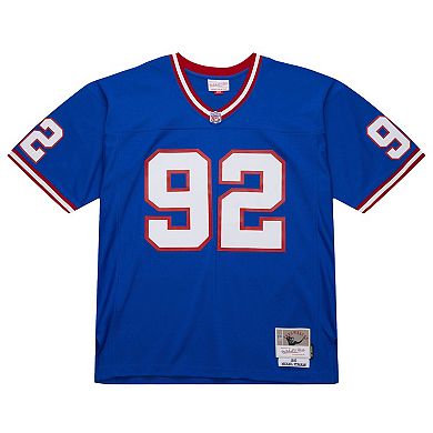 Men's Mitchell & Ness Michael Strahan Royal New York Giants Big & Tall 1993 Retired Player Replica Jersey