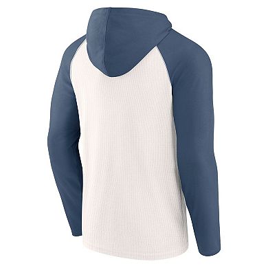 Men's Fanatics White Seattle Kraken Vintage Winger Pullover Hoodie